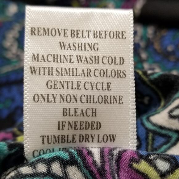 Almost Famous Casual Career Multicolor Paisley Print 3/4 Kimono Sleeve Size XL - Picture 8 of 8